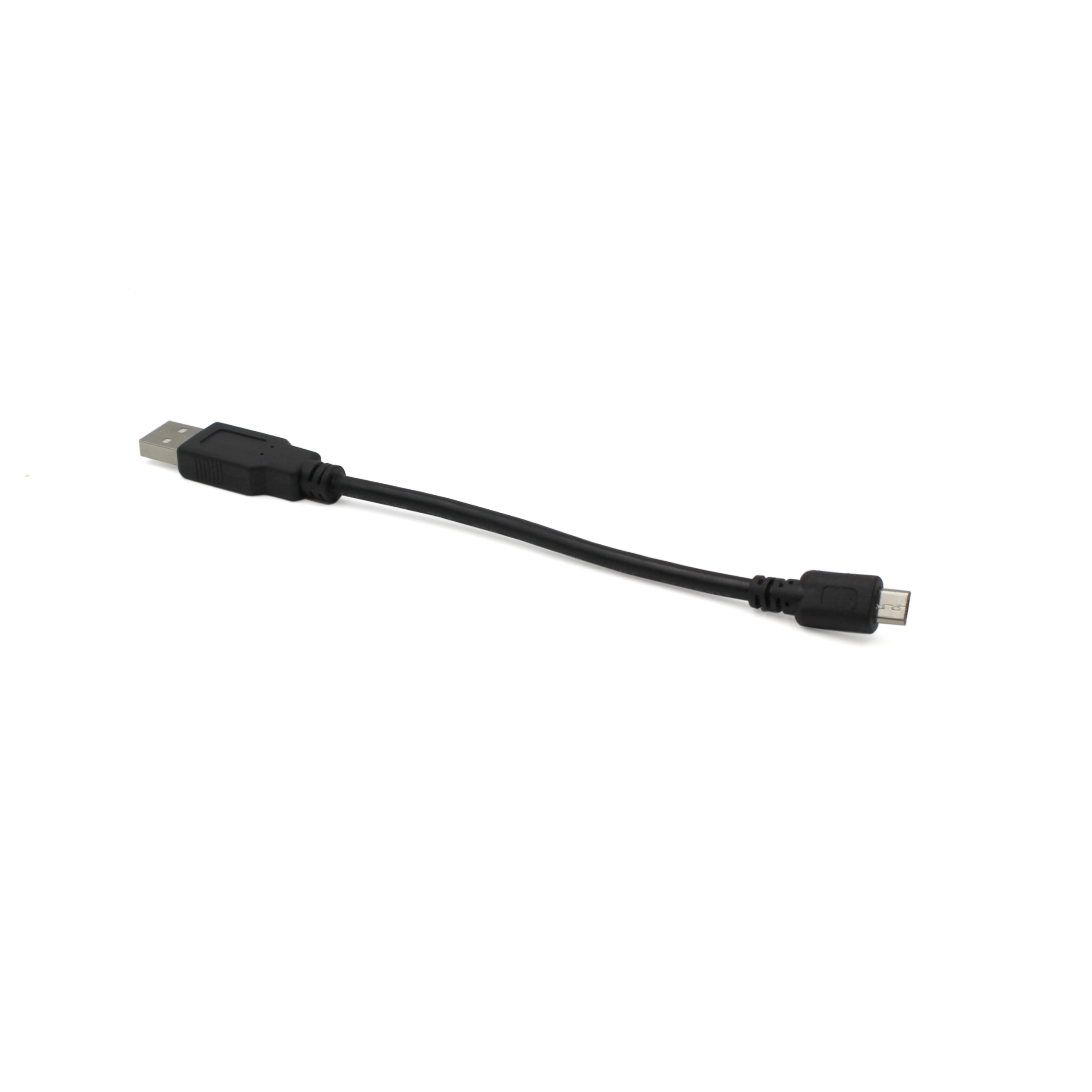 Micro-USB／USB-A ケーブル 6インチ