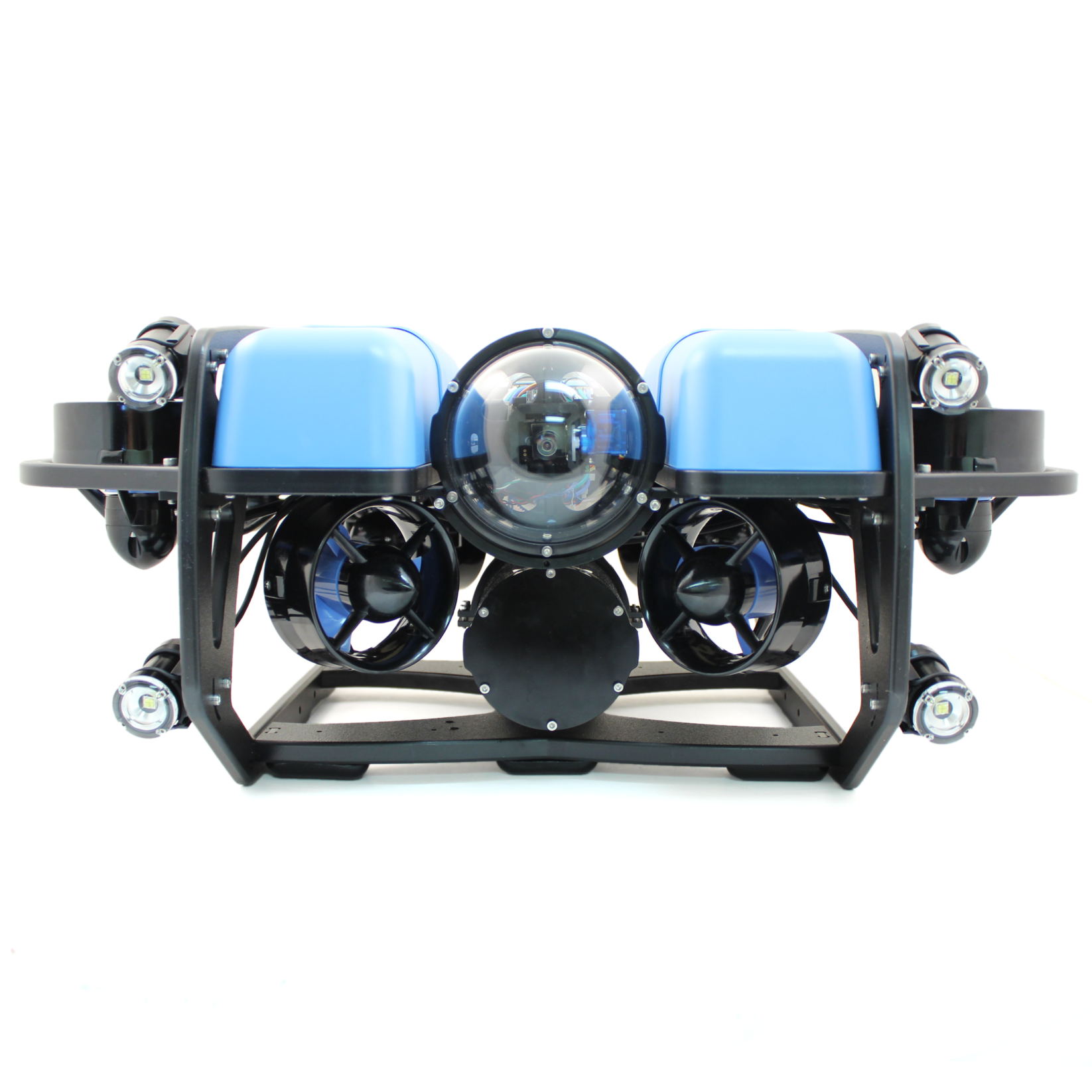 BlueROV2ヘビースラスター8基タイプ 推進100m テザー200m LEDライト4個搭載、 BlueROV2ヘビースラスター8基タイプ