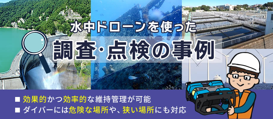 水中ドローンを使った弊社の事例